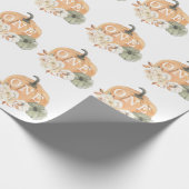 Papier Cadeau Citrouille 1er anniversaire (Coin)