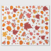 Papier Cadeau Citrouille à thème Automne/Automne Motif (Plat)