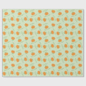 Papier Cadeau Citrouille Baby shower mignon automne (Plat)