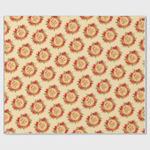 Papier Cadeau Citrouille Bon thanksgiving d'or (Plat)