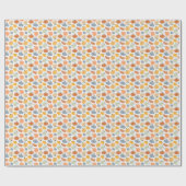 Papier Cadeau Citrouille coloré Motif gourd  (Plat)