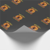 Papier Cadeau Citrouille de Halloween pour enseignant retraité D (Coin)