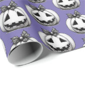 Papier Cadeau Citrouille de Noël (Coin rond)