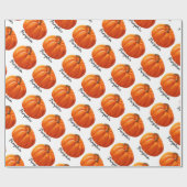 Papier Cadeau Citrouille Halloween (Plat)