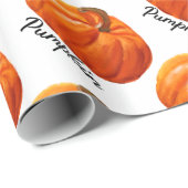 Papier Cadeau Citrouille Halloween (Coin rond)