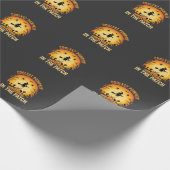 Papier Cadeau Citrouille la plus cool d'Halloween dans le patch (Coin)