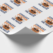 Papier Cadeau Citrouille la plus cool du patch Halloween Shirt_1 (Coin)