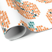 Papier Cadeau Citrouille parfait = Automne (Coin rond)