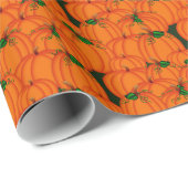 Papier cadeau citrouille Patch 1-Halloween (Coin rond)