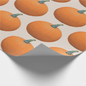 Papier Cadeau Citrouille peint d'automne (Coin)