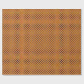 Papier Cadeau Citrouille + Points violets (Petit) (Plat)