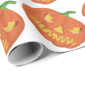 Papier Cadeau Citrouille pour Halloween (Coin rond)