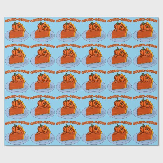 Papier Cadeau Citrouille-ux (Plat)