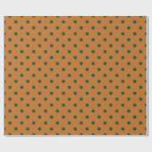 Papier Cadeau Citrouilles à pois (grands) (Plat)