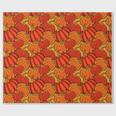 Papier Cadeau citrouilles d'automne (Plat)