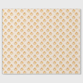 Papier Cadeau Citrouilles d'automne (Plat)