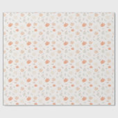 Papier Cadeau Citrouilles de récolte d'automne (Plat)