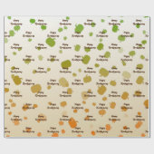 Papier Cadeau Citrouilles de Thanksgiving (Plat)