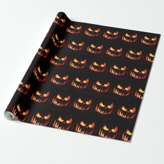 Papier Cadeau Citrouilles d'Halloween (Déroulé)