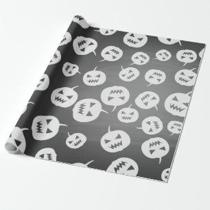 Papier Cadeau Citrouilles d'Halloween