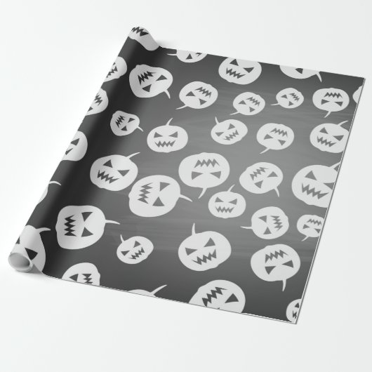 Papier Cadeau Citrouilles d'Halloween (Déroulé)