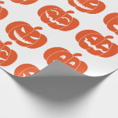 Papier Cadeau Citrouilles Grimace (Coin)