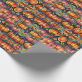 Papier Cadeau Citrouilles Imaginaires funky (Coin)