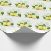Papier Cadeau Citrus citron Fruit Botanique (Coin)