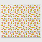 Papier Cadeau Citrus Multi 'Joyeux Anniversaire' (Plat)