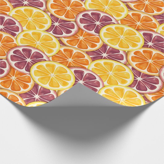 Papier Cadeau Citrus pattern (Coin)