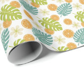 Papier Cadeau Citrus Tropical (Coin rond)