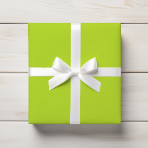Papier Cadeau Citrus vert brillant et vibrant