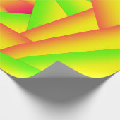 Papier Cadeau Citrus vert orange jaune ombre abstrait Conception (Coin)