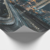 PAPIER CADEAU CITY BUILDINGS DURING NIGHT TIME (Coin)