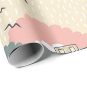 Papier Cadeau City seamless pattern (Coin rond)