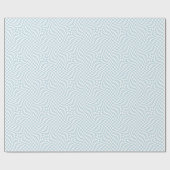 Papier Cadeau Clair Retro Blue Pastel Warped Checkerboard (Plat)