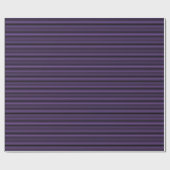 Papier Cadeau Clair violet mince et noir rayé (Plat)