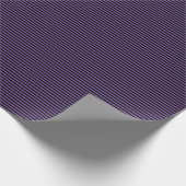 Papier Cadeau Clair violet mince et noir rayé (Coin)