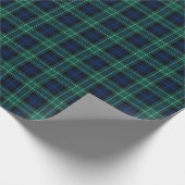 Papier Cadeau Clan Abercrombie Tartan Vert et bleu Plaid (Coin)