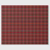 Papier Cadeau Clan Ainslie Tartan Rouge et vert Plaid (Plat)