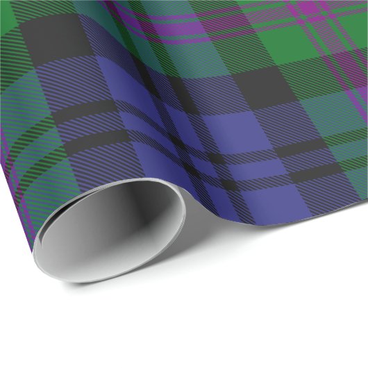 Papier Cadeau Clan Baird Tartan (Coin rond)