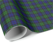 Papier Cadeau Clan Blackwatch tartan Campbell (Coin rond)