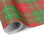 Papier Cadeau Clan Burnett Scottish Tartan Wrapper Paper (Coin rond)