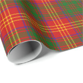 Papier Cadeau Clan Burns Tartan (Coin rond)