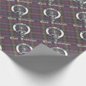 Papier Cadeau Clan Carnegie Crest Tartan (Coin)