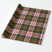 Papier Cadeau Clan Carnegie robe Tartan (Déroulé)