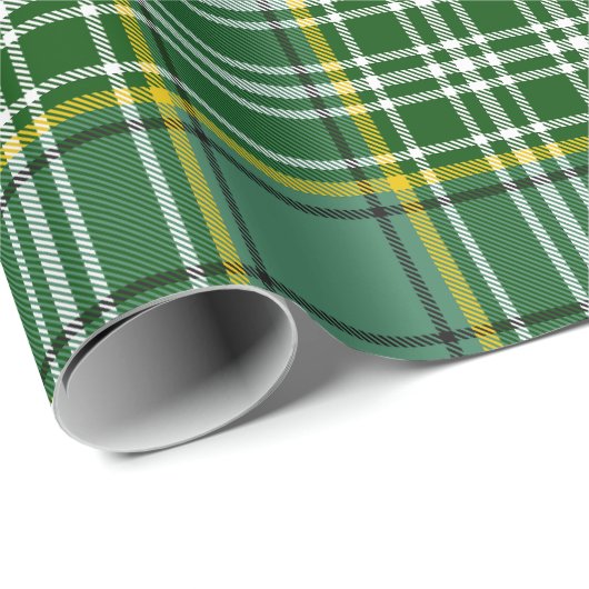 Papier Cadeau Clan Currie Tartan (Coin rond)