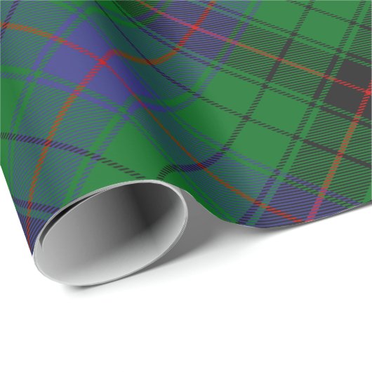 Papier Cadeau Clan Davidson Tartan (Coin rond)