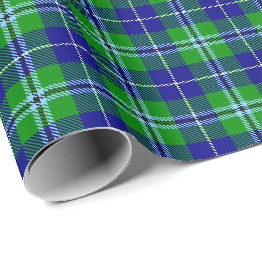 Papier Cadeau Clan Douglas Tartan (Coin rond)