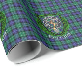 Papier Cadeau Clan écossais Abercrombie Tartan & Crest (Coin rond)